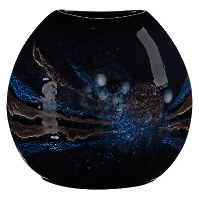 Poole Pottery Celestial Purse Vase, H20cm, Grey/ Blue Poole Pottery Celestial Purse Vase, H20cm, Grey/ Blue